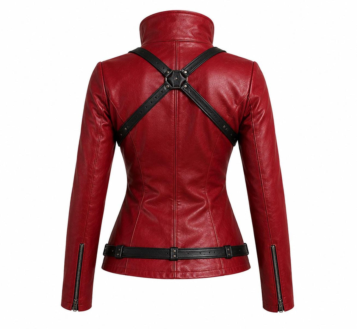 Red cosplay biker jacket by Premium Skin