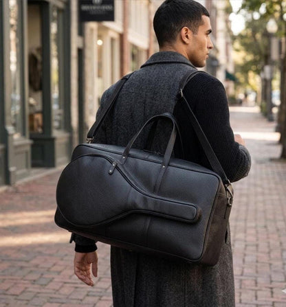 Leather sports and travel duffel bag by Premium Skin