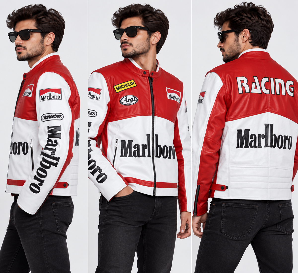 Grand Prix racing jacket side view
