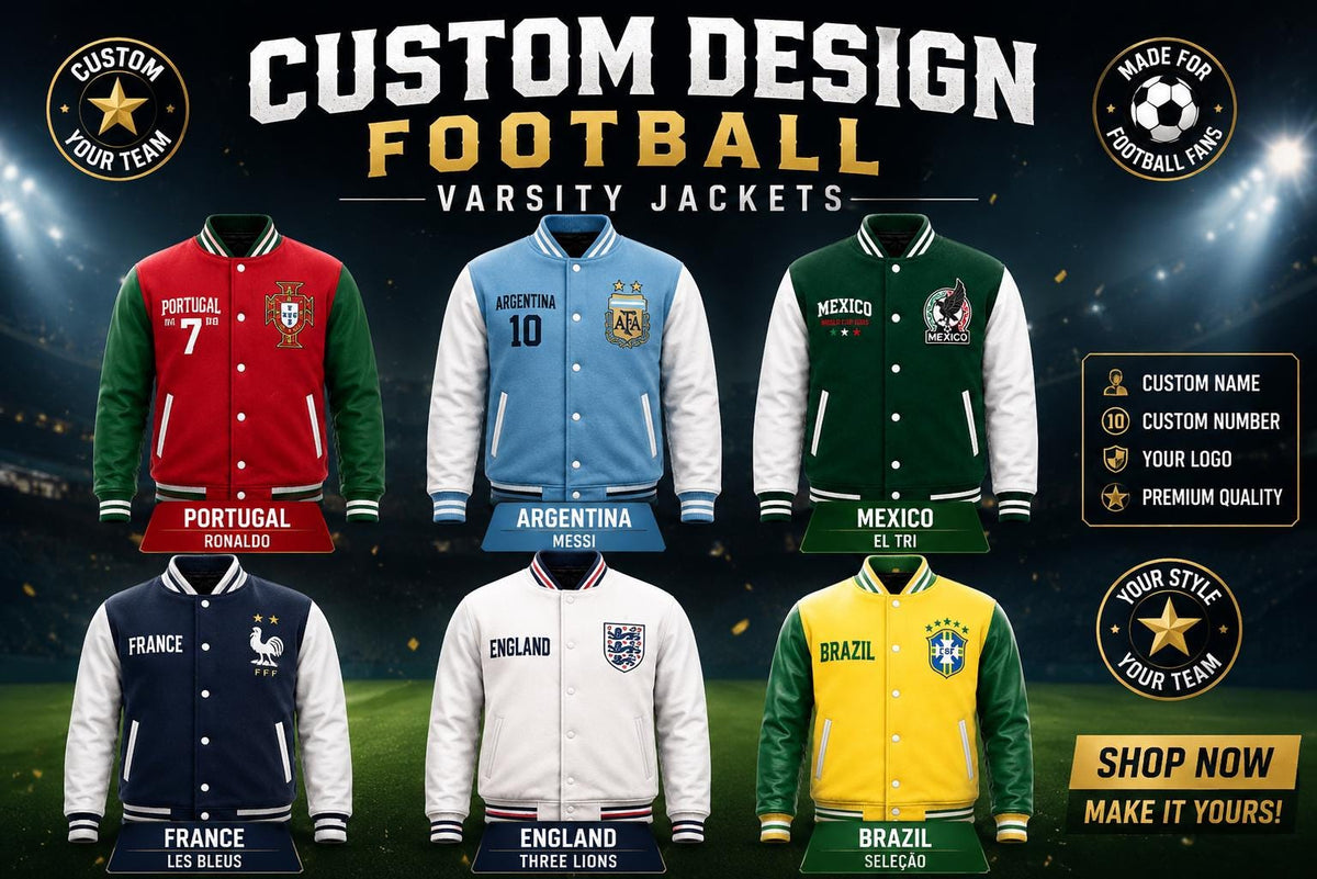 Custom football varsity jacket by Premium Skin