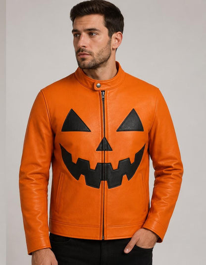 Orange pumpkin Halloween jacket by Premium Skin